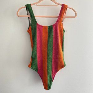 FARM RIO Mixed Stripes One Piece XS - NWT